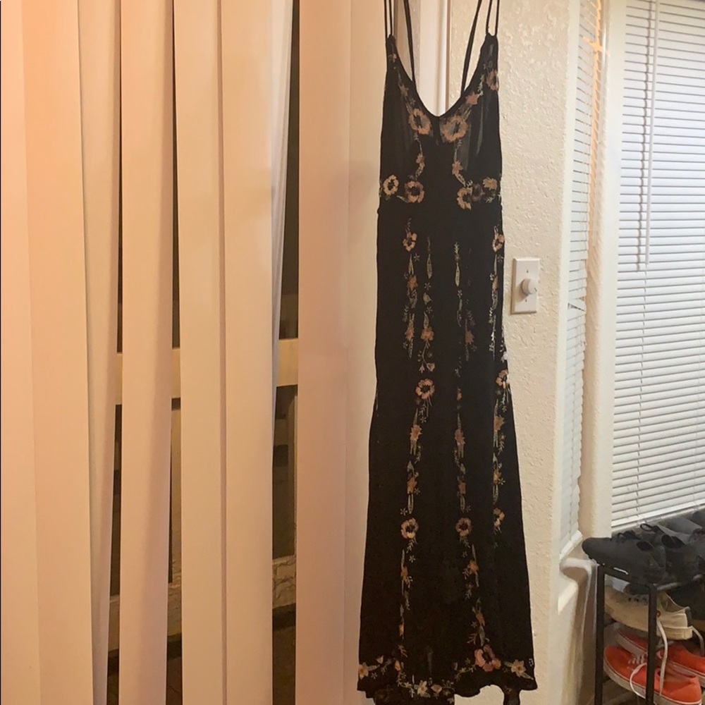 Free people embroidered maxi dress